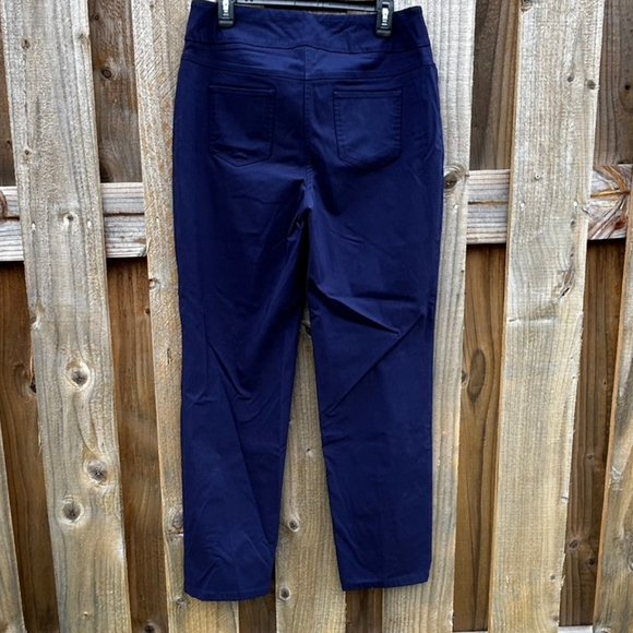 💐🌷Westbound Navy Blue Flat Front Pull-on Pants Size 12L. EUC - Picture 3 of 6